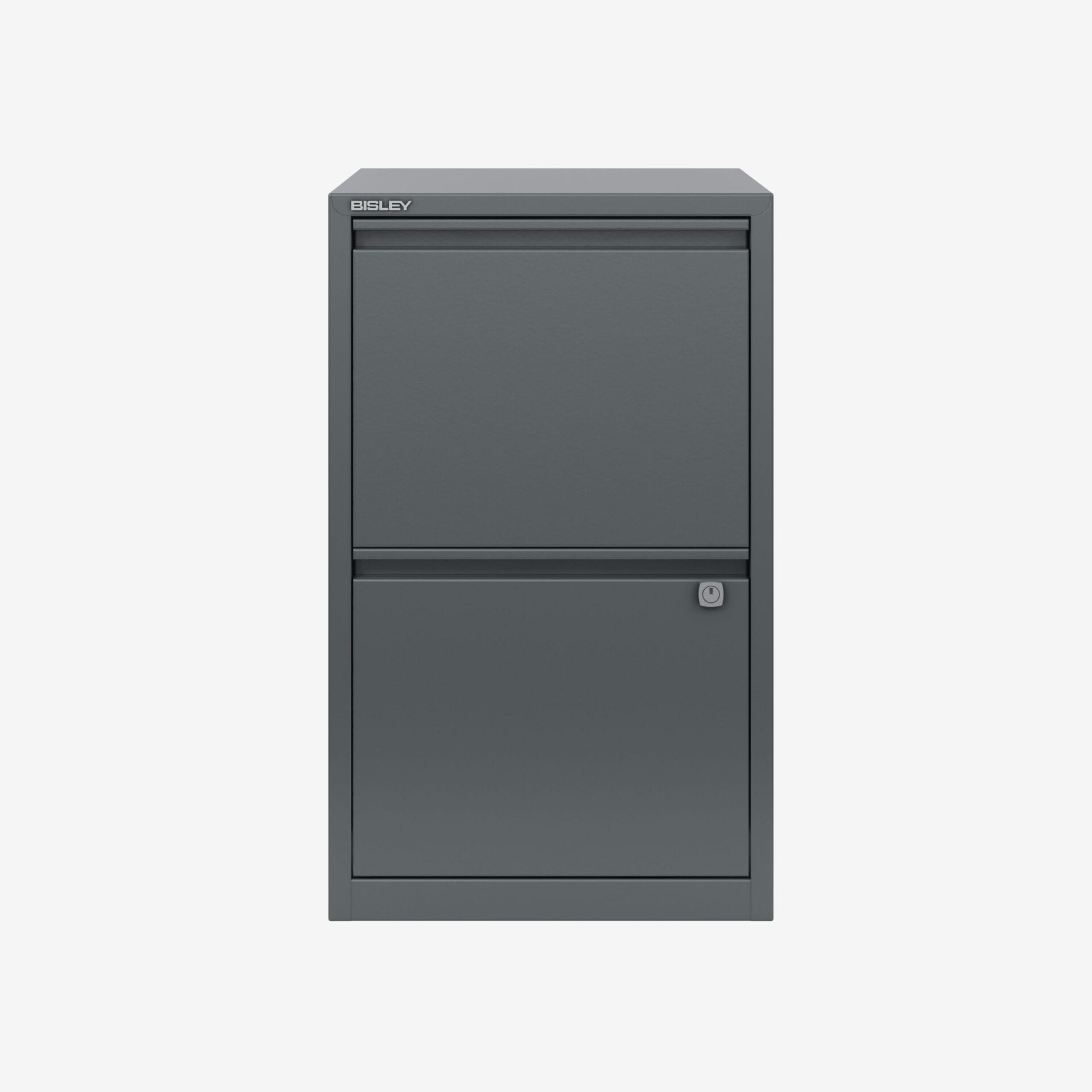 Wholesale 2 Drawer Home Filing Cabinet in Anthracite Grey | Bisley Direct