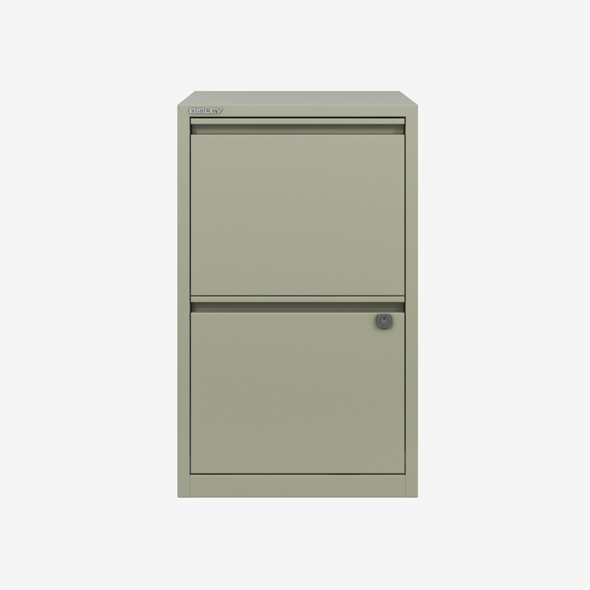 Wholesale 2 Drawer Home Filing Cabinet in Goose Grey | Bisley Direct