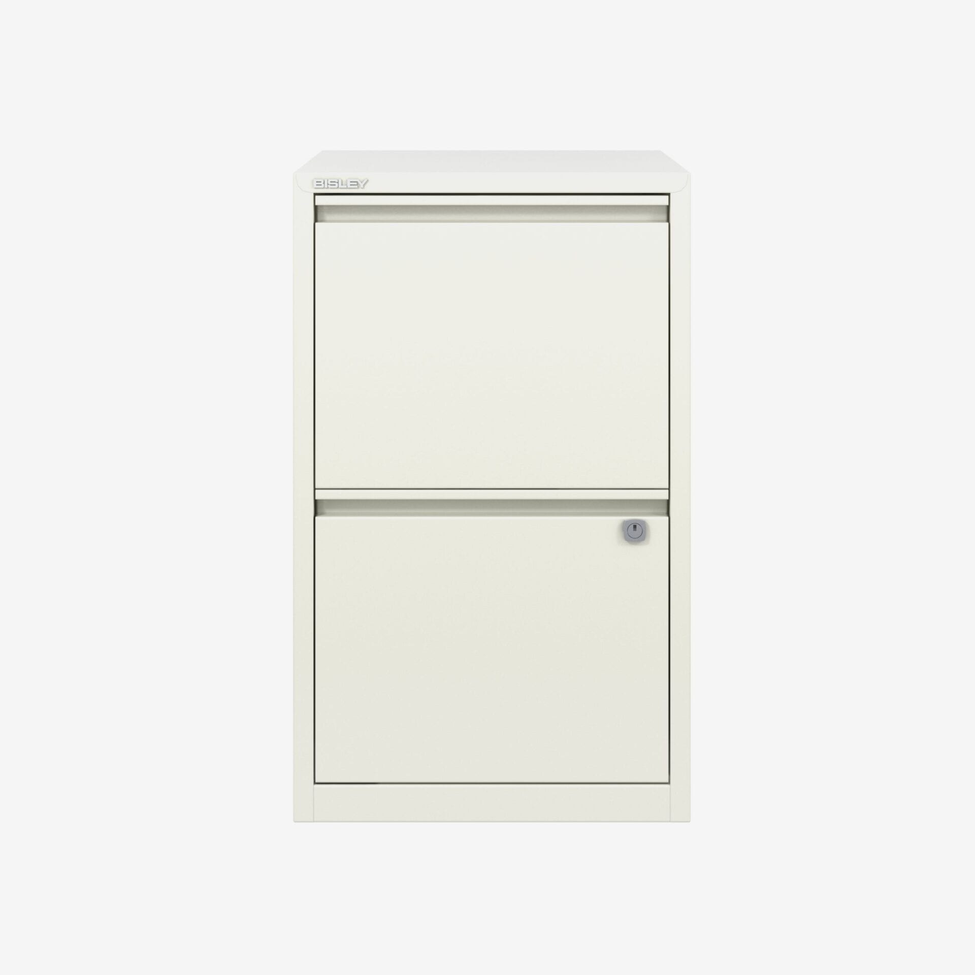 Wholesale 2 Drawer Home Filing Cabinet in Traffic White | Bisley Direct
