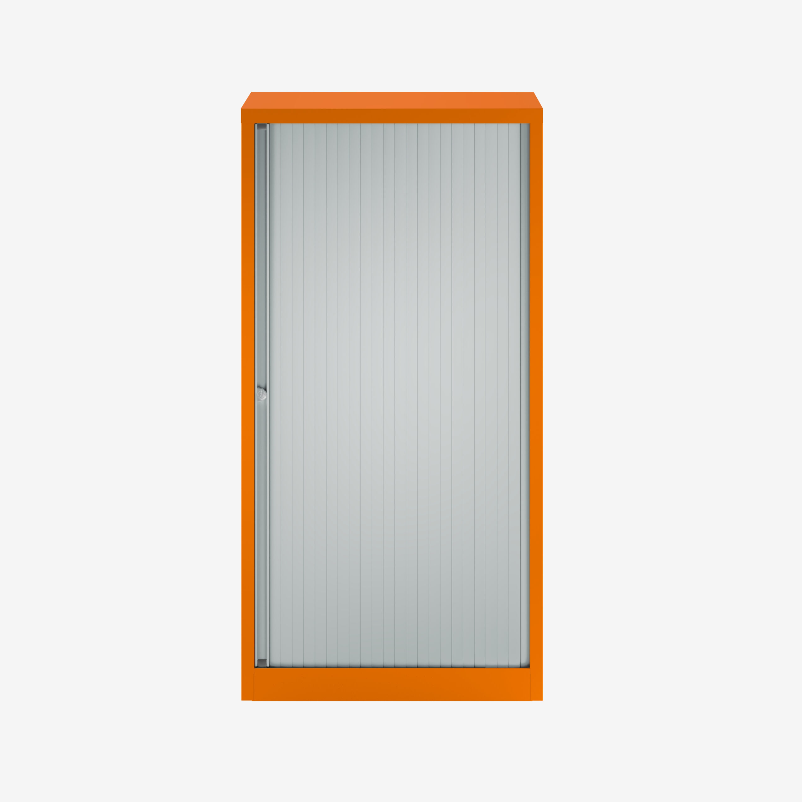 800mm Wide Steel Tambour Unit in Orange | Bisley Direct